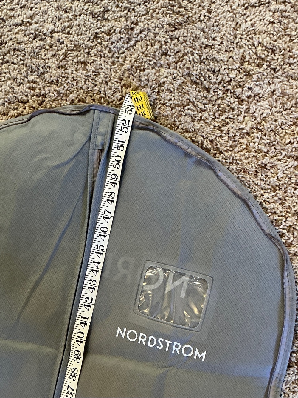 ✨Nordstrom Gray Foldable Garment Bag with Logo - Picture 3 of 4